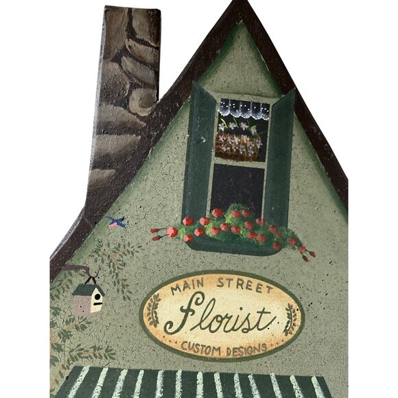 Hand painted Cottagecore Country Style House Wall Hanging farmhouse Decor 16" - Picture 3 of 6